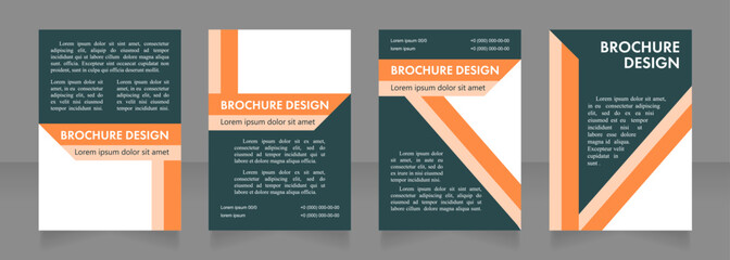 Networking session promo blank brochure layout design. Professional event. Vertical poster template set with empty copy space for text. Premade corporate reports collection. Editable flyer paper pages