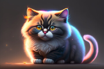 cat with yellow eyes