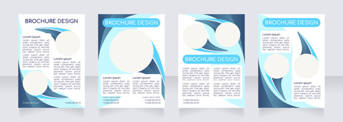 Health and wellness care methods blank brochure layout design. Vertical poster template set with empty copy space for text. Premade corporate reports collection. Editable flyer paper pages
