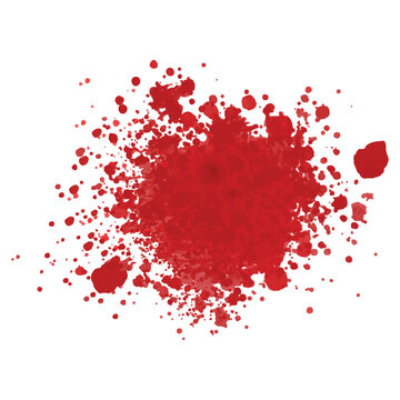 Isolated Blood Splash PNG & SVG Design For T-Shirts