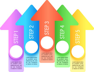 Business expansion infographic chart design template. Franchising. Abstract vector infochart with blank copy spaces. Instructional graphics with 5 step sequence. Visual data presentation