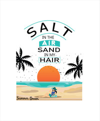 Summer T-Shirt Design Vector