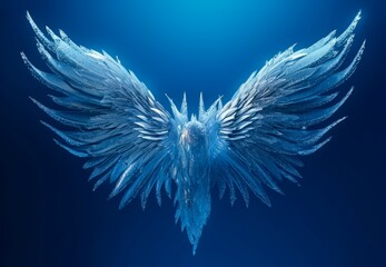 Beautiful Angel wings flying creature bird wings, feather wings Created with generative AI tools