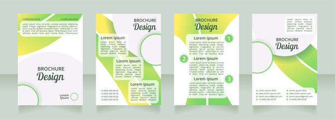 Healthy dieting for diabetics blank brochure layout design. Vertical poster template set with empty copy space for text. Premade corporate reports collection. Editable flyer paper pages