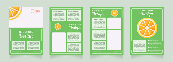 Healthy nutrition to prevent diseases blank brochure layout design. Vertical poster template set with empty copy space for text. Premade corporate reports collection. Editable flyer paper pages