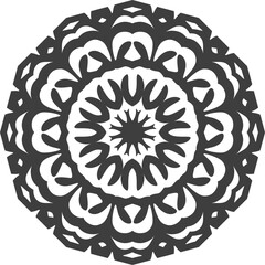 spiritual symbol round ornament