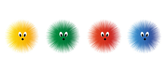 soft comic cartoon face 