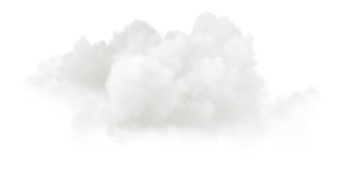 Realistic peaceful cotton cloud 3d render png