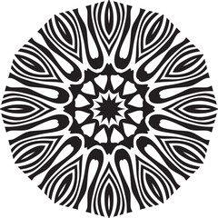 spiritual symbol round ornament