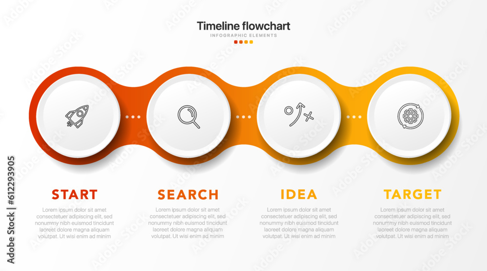 Poster timeline infographic design with options or steps. infographics for business concept. can be used fo