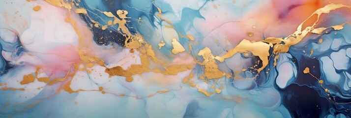 Luxury abstract background fluid art painting in alcohol ink technique. 
Created with Generative AI technology	