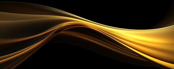 A soft gold and black background. Gold and Black combination. Modern Background. Generative AI.