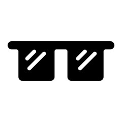 Obraz premium sunglasses glyph 