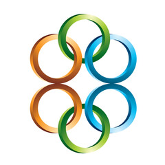 Obraz premium abstract colorful circle