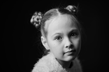 thoughtful cute girl