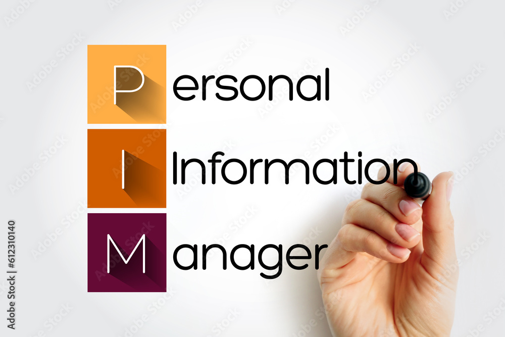 Poster pim personal information manager - type of application software that functions as a personal organiz