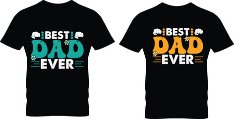 Best Dad  t shirt design template