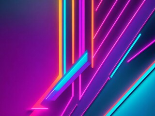 colorful light neon background wallpaper ai generated