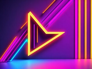 colorful light neon background wallpaper ai generated