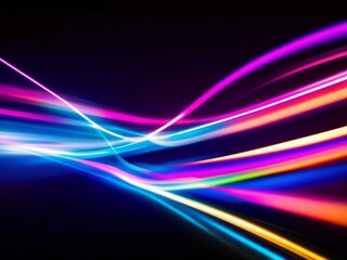 Obraz premium colorful light neon background wallpaper ai generated