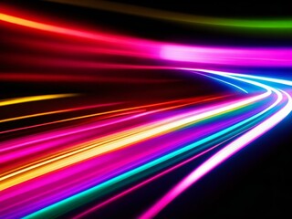 colorful light neon background wallpaper ai generated