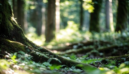 forest in autumn ai generated