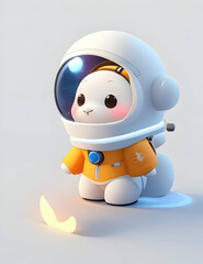 snow man 3d cartoon 3d