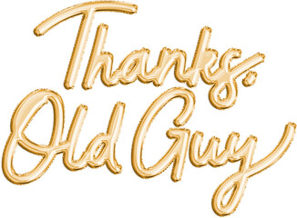 Gold Balloon Metallic Foil Father's Day Typography Message