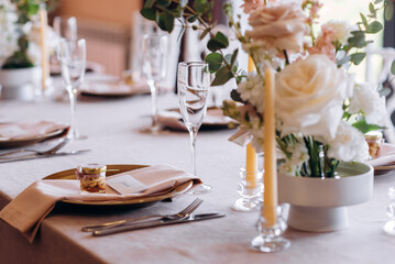 wedding table setting
