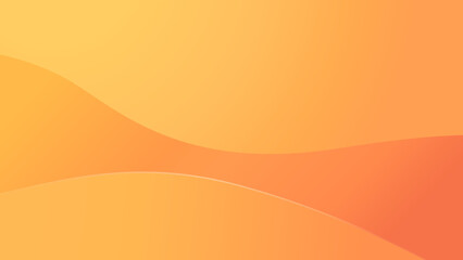 Abstract gradient orange background with wave