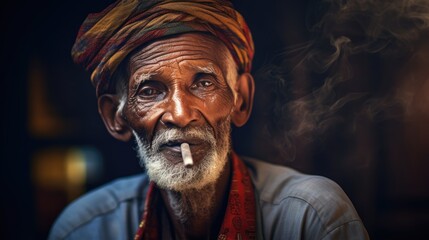 Old smoker. Generative AI