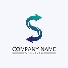 Business corporate S letter logo