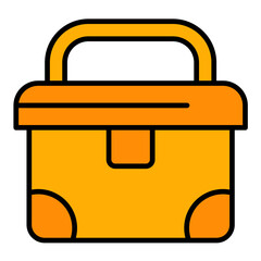 Fish Cooler Line Color Icon