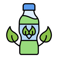 Biodegradable Line Color Icon