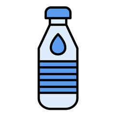 Bottle Line Color Icon