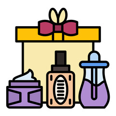 Gift Set Line Color Icon