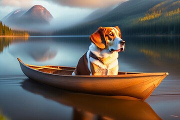 boat on the lake