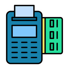 Pos Terminal Line Color Icon