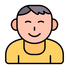 Child Line Color Icon