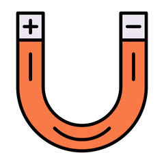 Magnet Line Color Icon