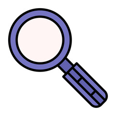 Loupe Line Color Icon