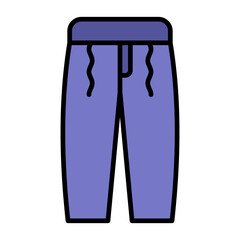 Trousers Line Color Icon