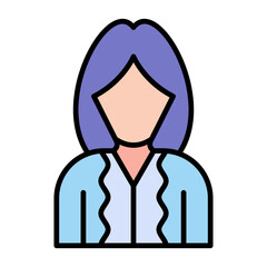 Fashion Designer Line Color Icon