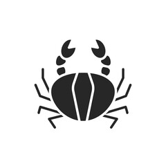 Crab color line icon. Pictogram for web page, mobile app, promo.