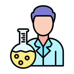 Chemist Line Color Icon