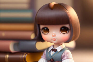 doll in the library