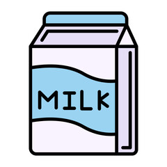 Milk Line Color Icon