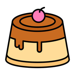 Pudding Line Color Icon