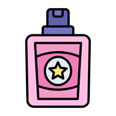 Perfume Line Color Icon