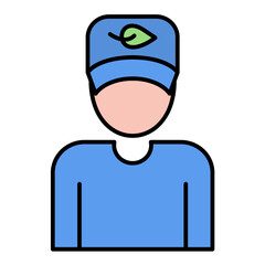 Ecologist Line Color Icon